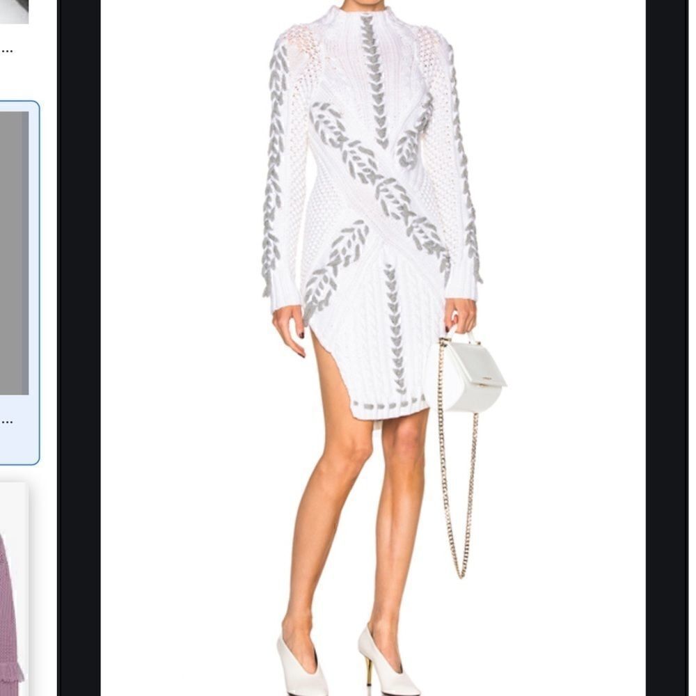 Prabal Gurung M Sweater Dress chunky cable knit